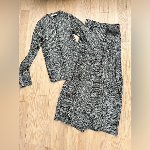 COS | Skirts | Cos Flared Ribbedpanel Midi Skirt And Top Set | Poshmark